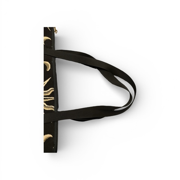 Danny K Beverly Hills Sun & Moon Black Zippered Tote Bag w/ glasses case - Picture 11 of 13